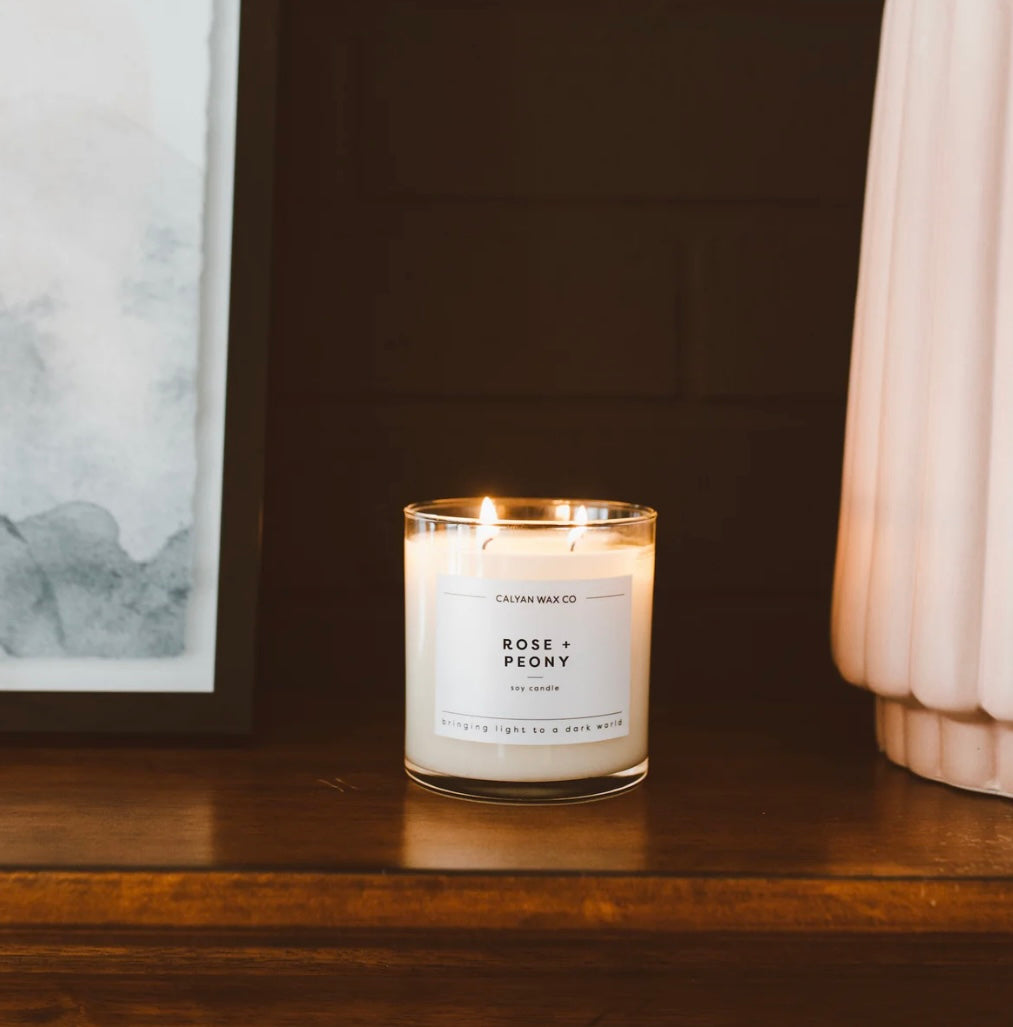 Rose + Peony Soy Candle