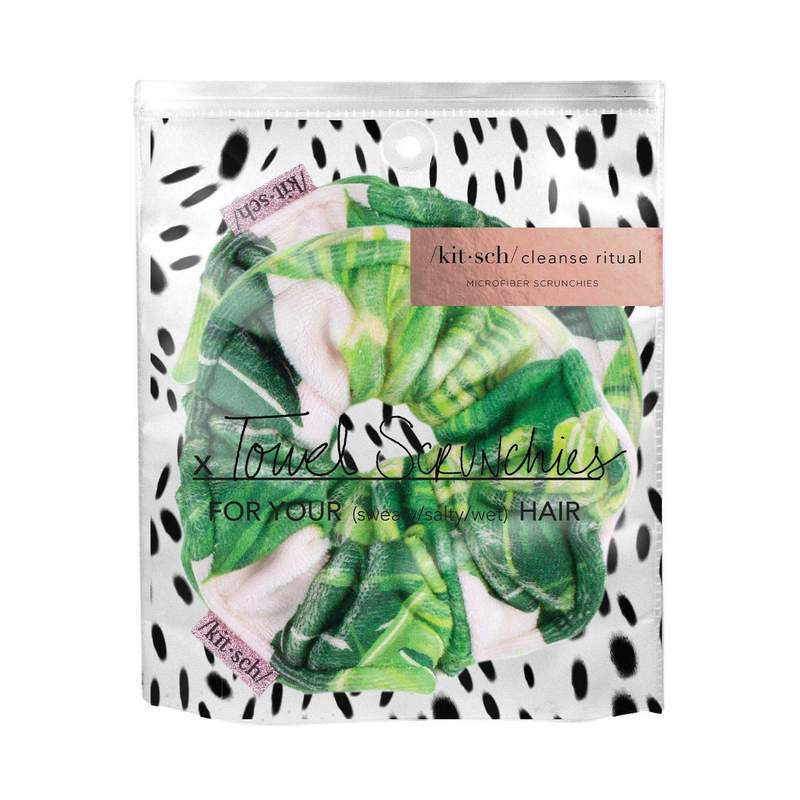 Microfiber Towel Scrunchies - Palm Leaves