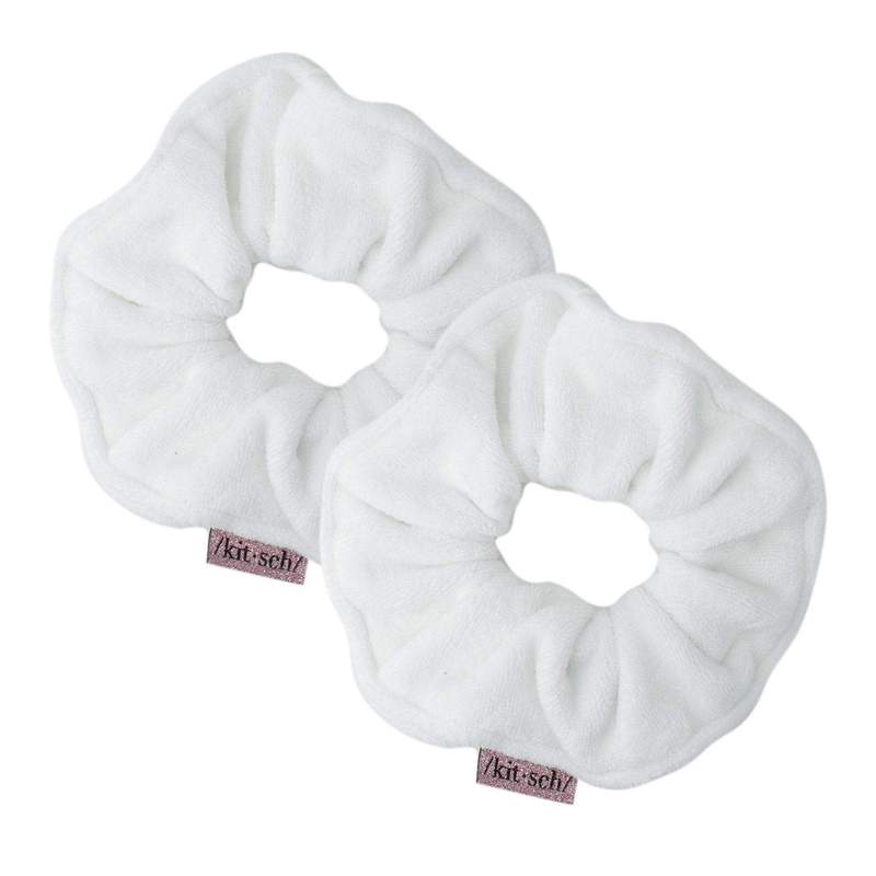 Microfiber Towel Scrunchies - White