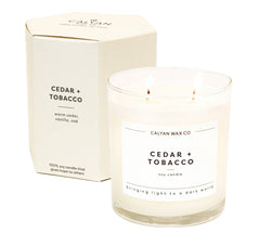 Cedar + Tabacco Soy Candle