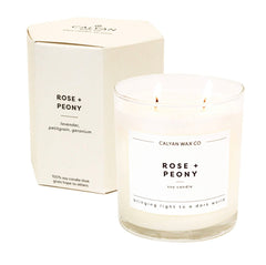 Rose + Peony Soy Candle