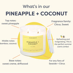 Pineapple + Coconut Soy Candle