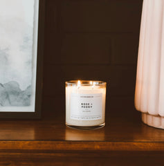Rose + Peony Soy Candle