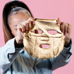Be Bright Be You Gold Foil Face Mask