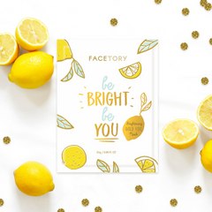 Be Bright Be You Gold Foil Face Mask